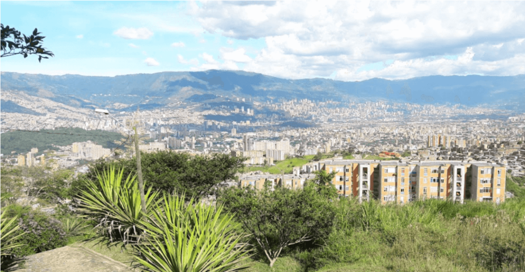 Vista panormica de Medellín